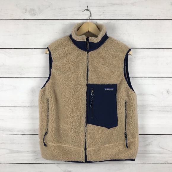 Patagonia Other - Vintage 1990s Patagonia Deep Pile Cream Vest